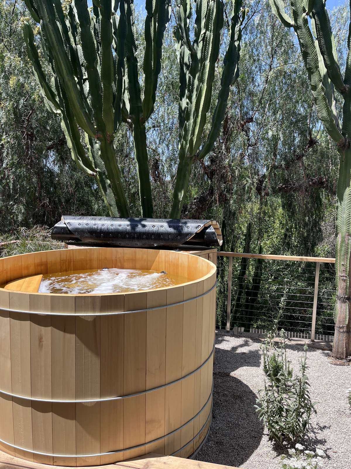 Cedar Tub Install detail